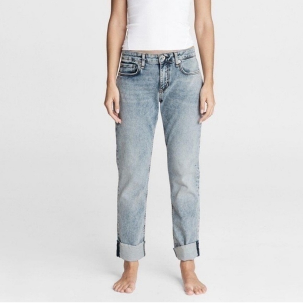 Rag & Bone Dre Low Rise Boyfriend Jeans in Nora Wash
